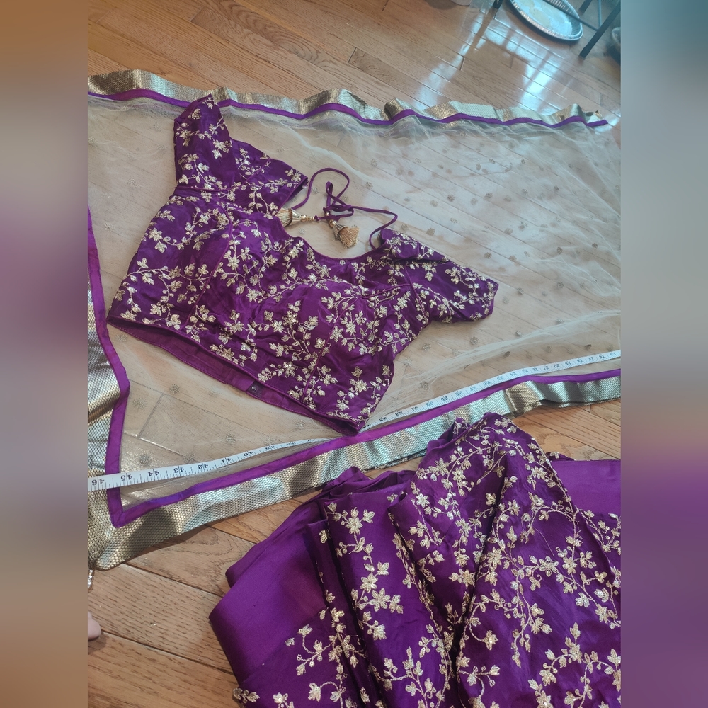 Purple lehenga